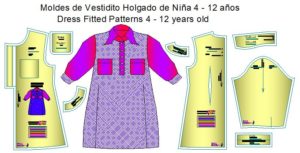 Moldes de vestido holgado para niñas